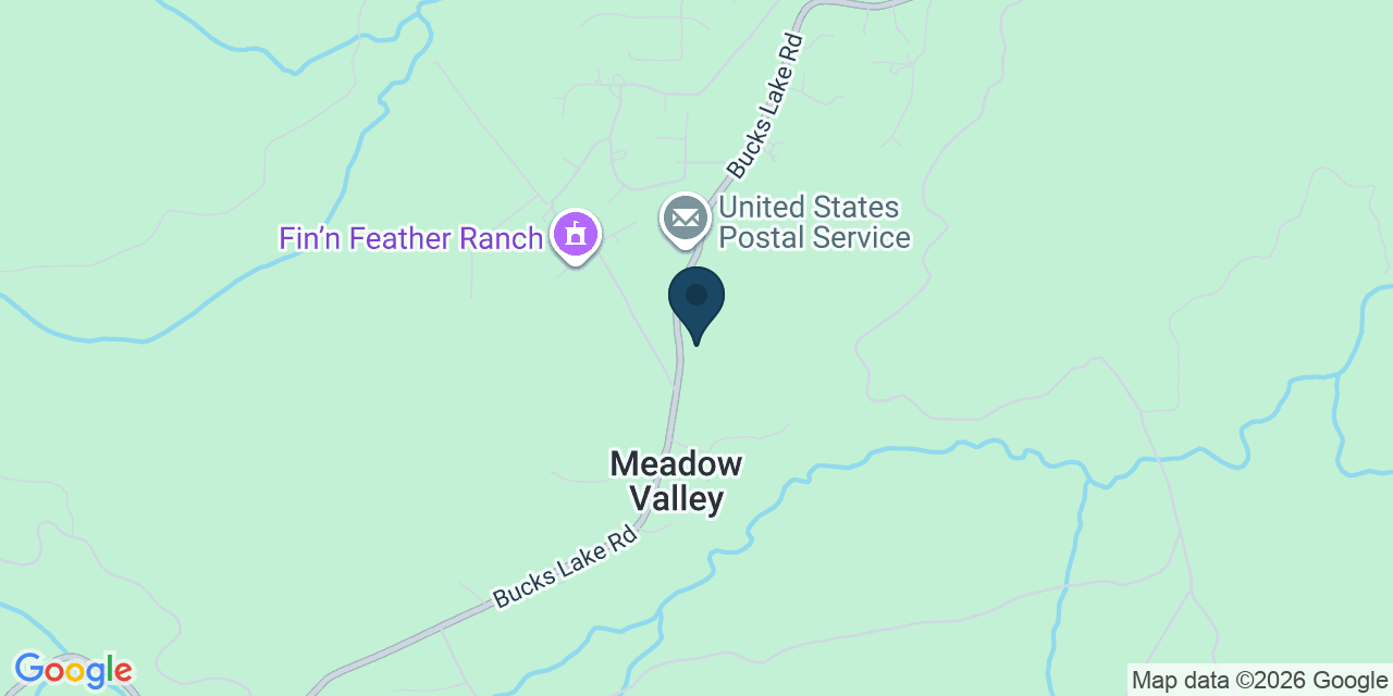 Map showing Meadow Valley, Plumas County, CA
