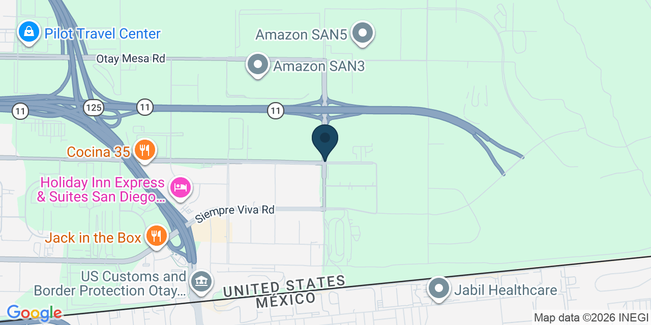 Map showing San Diego County, CA