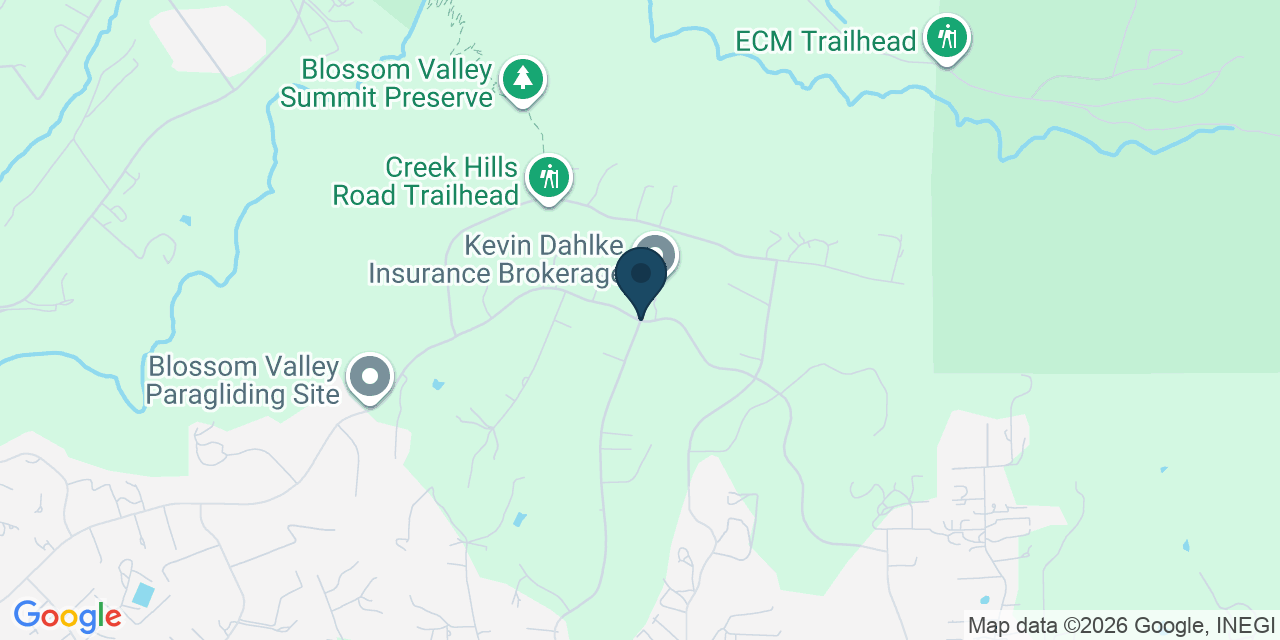 Map showing San Diego County, CA