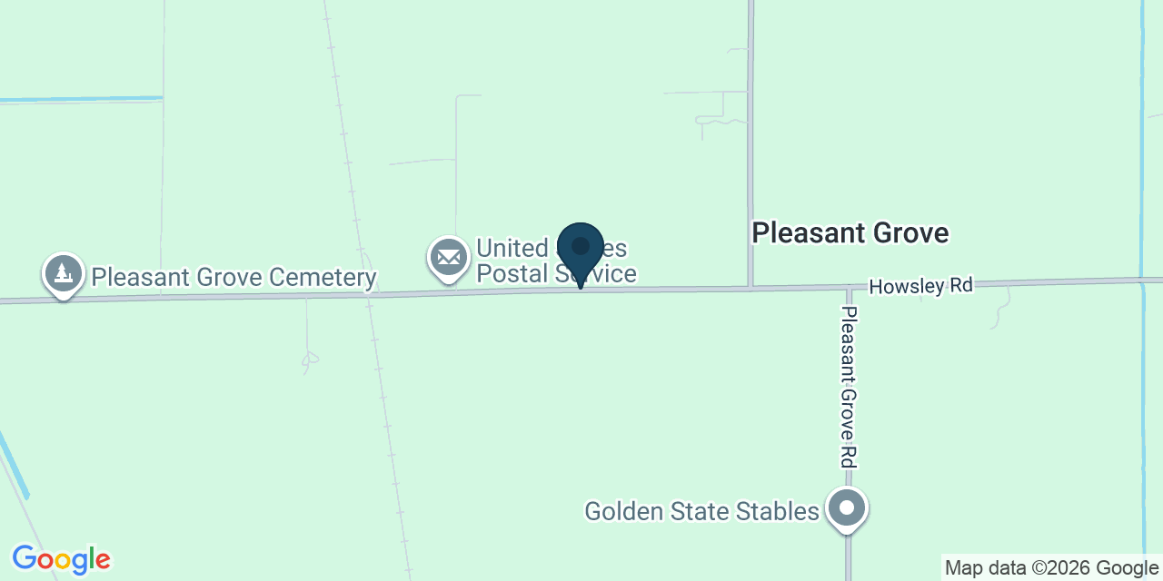 Map showing Pleasant Grove, Sutter County, CA