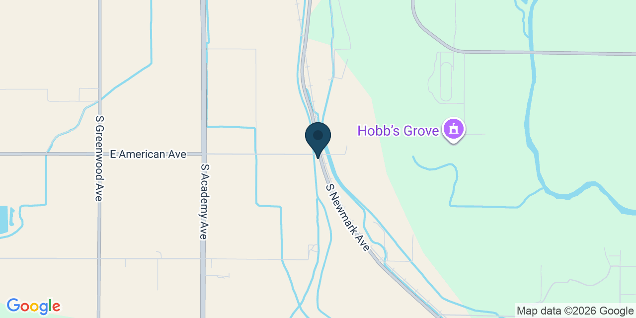 Map showing Sanger, Fresno County, CA