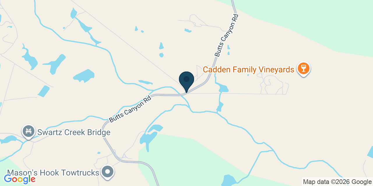 Map showing Napa County, CA