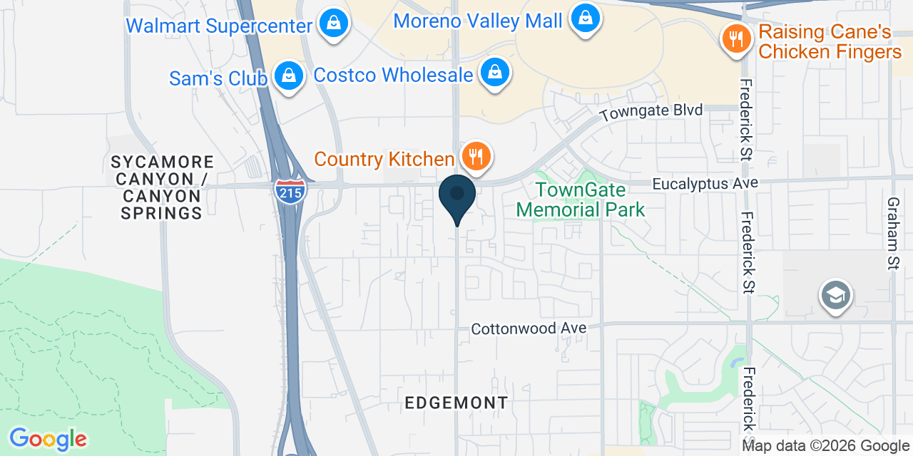 Map showing Riverside County, CA