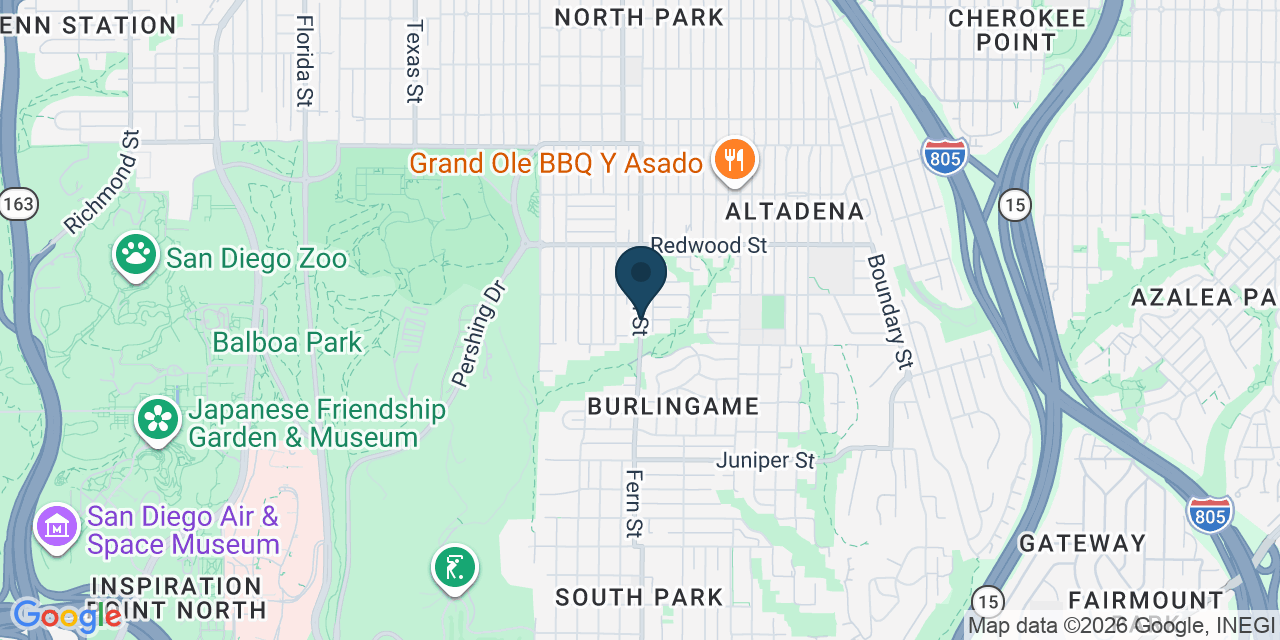 Map showing San Diego, San Diego County, CA