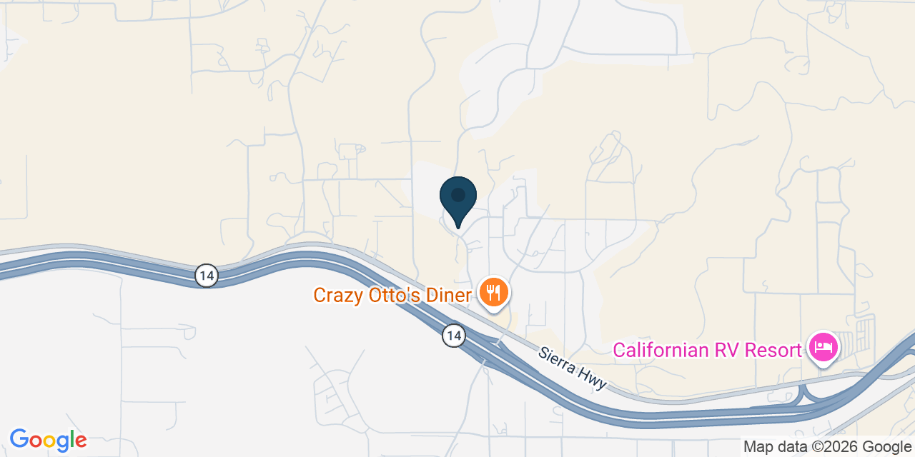 Map showing Acton, Los Angeles County, CA