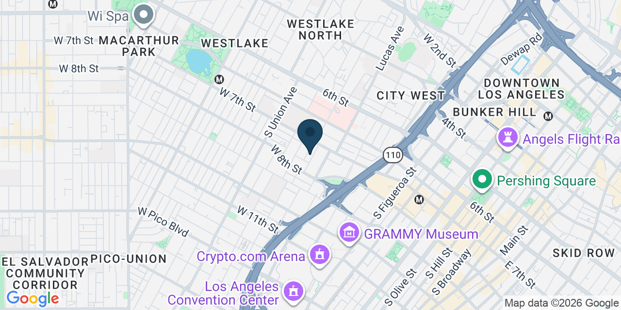 Map showing Los Angeles, Los Angeles County, CA