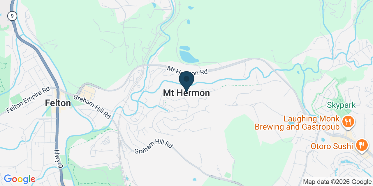 Map showing Mount Hermon, Santa Cruz County, CA