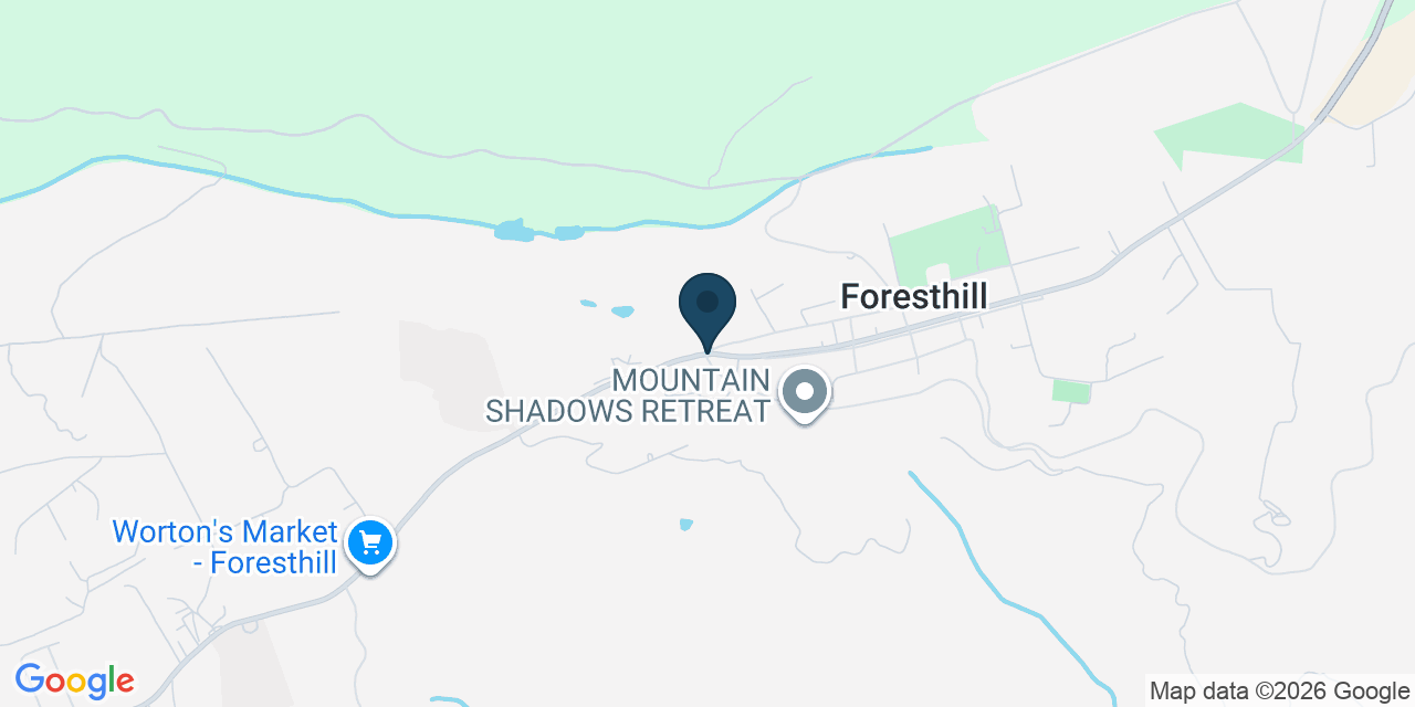 Map showing Foresthill, Placer County, CA