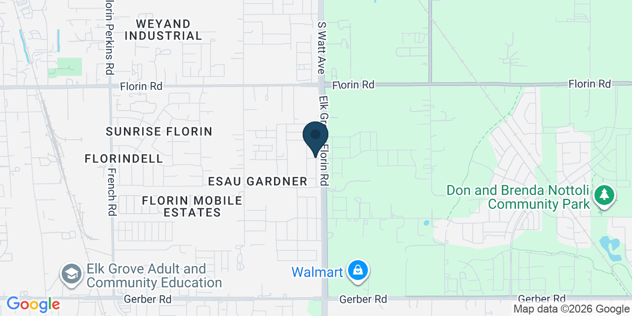 Map showing Florin, Sacramento County, CA