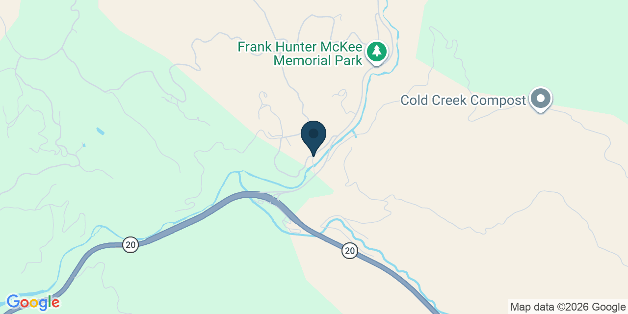 Map showing Mendocino County, CA