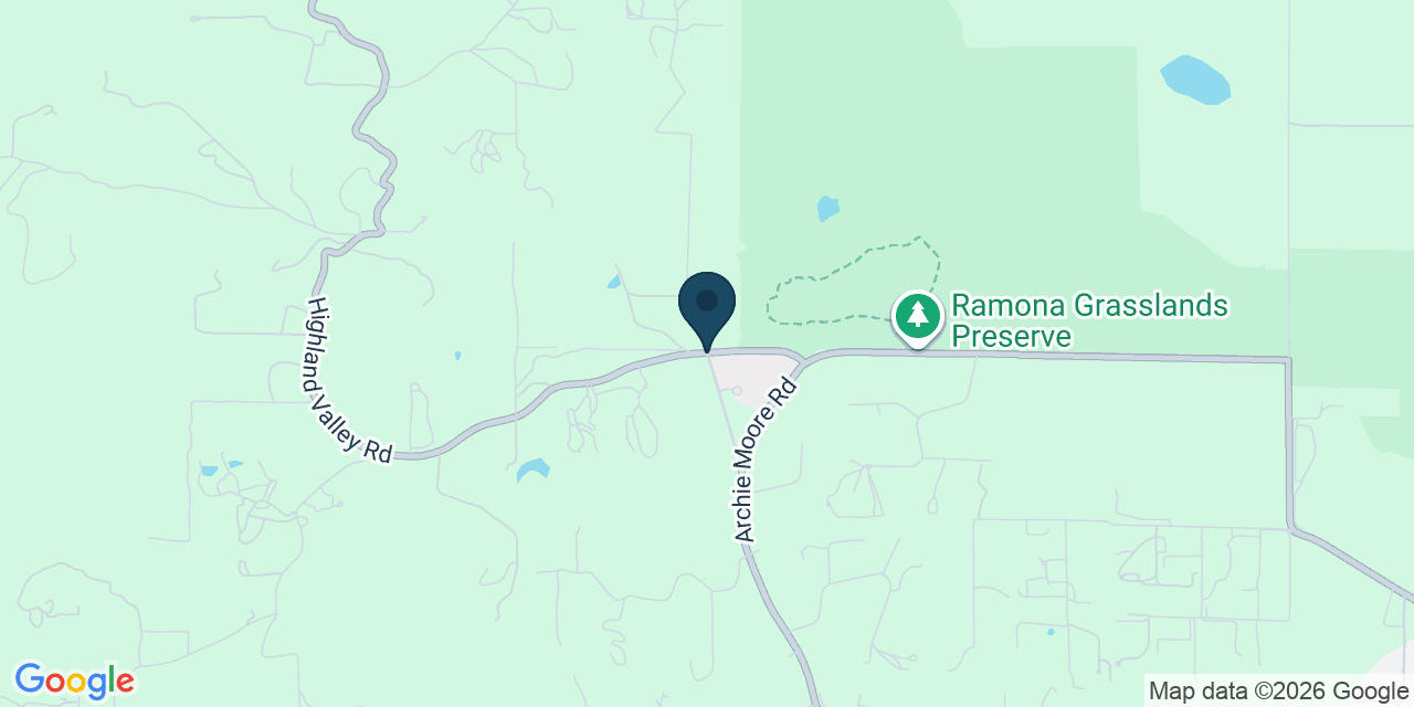 Map showing San Diego County, CA
