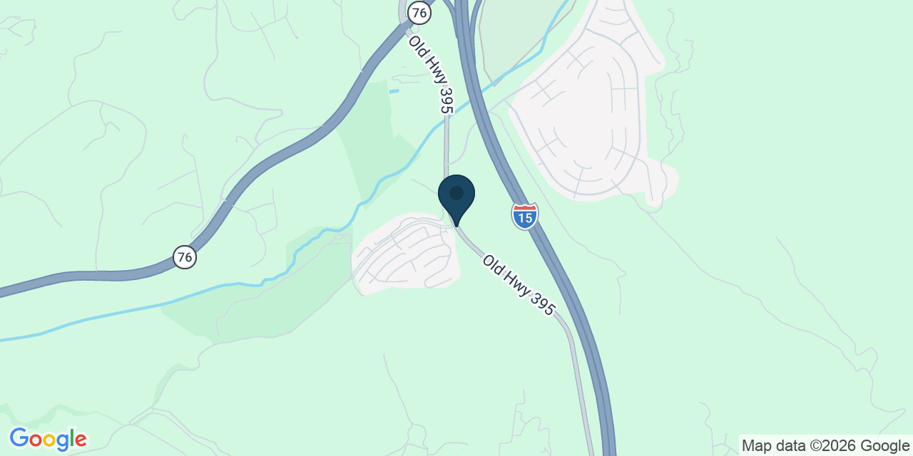 Map showing San Diego County, CA