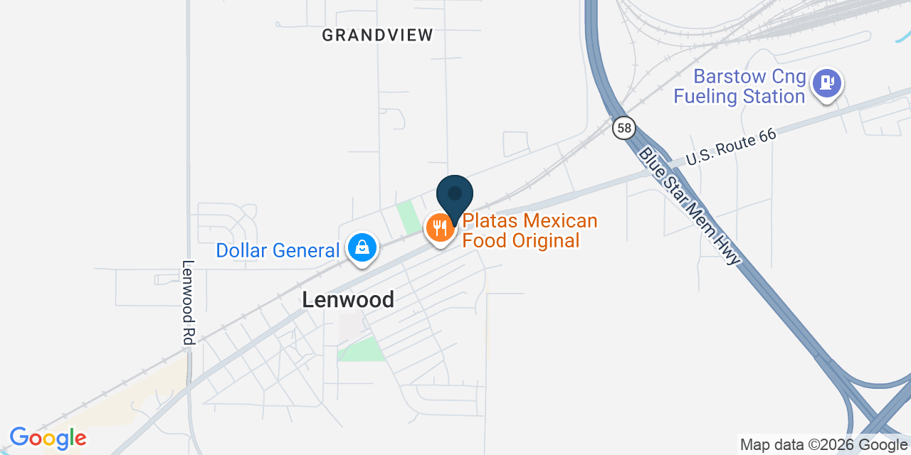 Map showing Barstow, San Bernardino County, CA