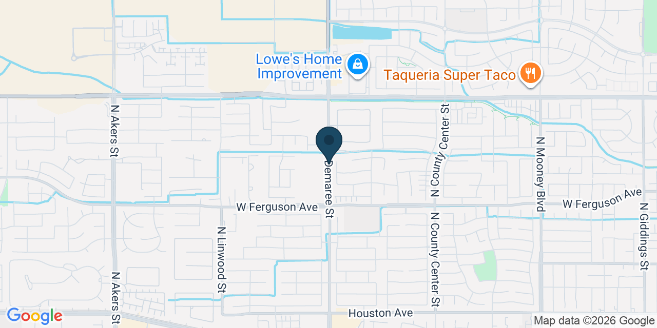 Map showing Tulare County, CA