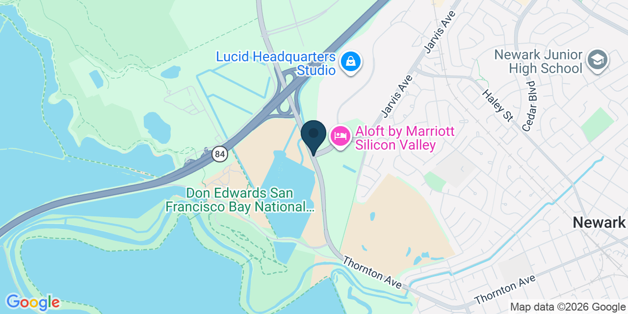 Map showing Newark, Alameda County, CA