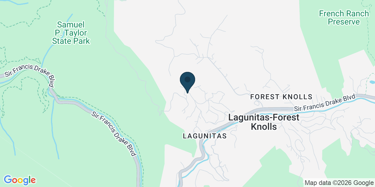 Map showing Lagunitas-Forest Knolls, Marin County, CA