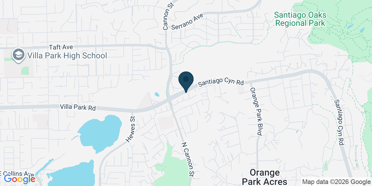 Map showing Orange, Orange County, CA