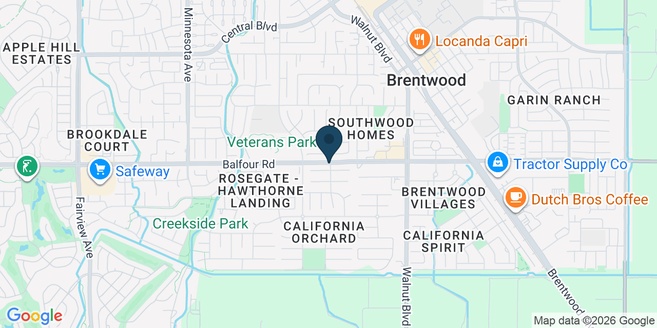 Map showing Contra Costa County, CA