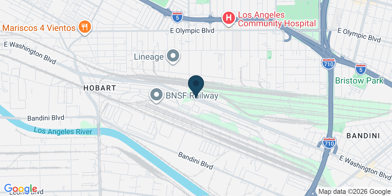 Map showing Los Angeles County, CA