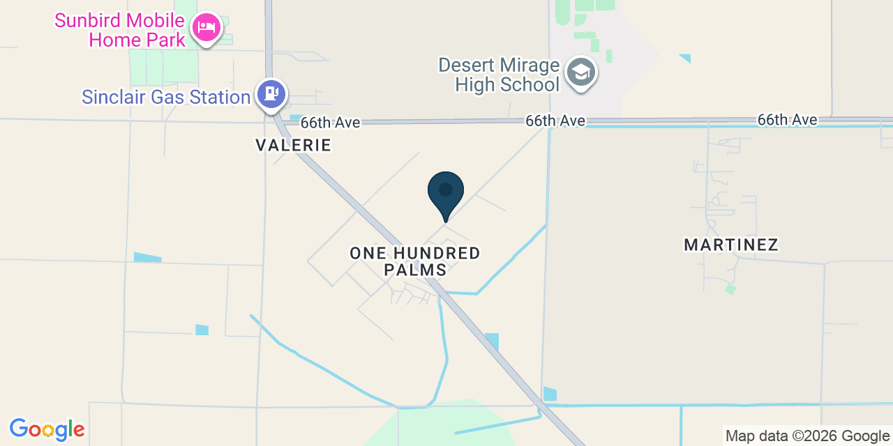 Map showing Oasis, Riverside County, CA