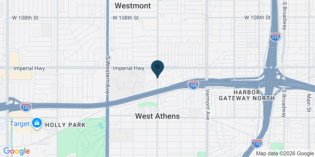 Map showing Los Angeles County, CA