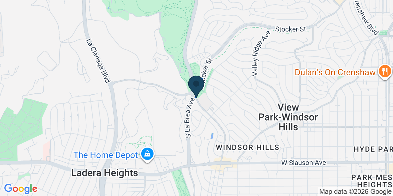 Map showing View Park-Windsor Hills, Los Angeles County, CA
