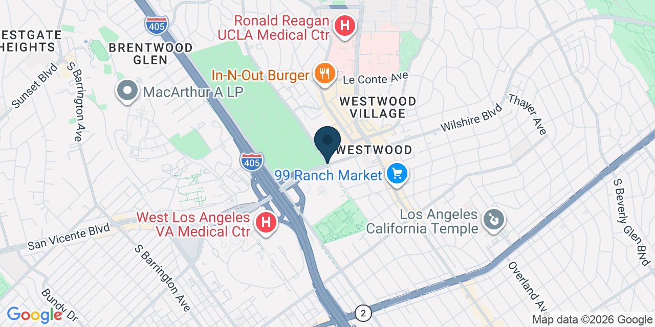 Map showing Los Angeles County, CA