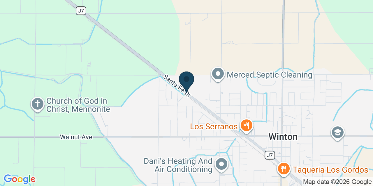 Map showing Merced County, CA