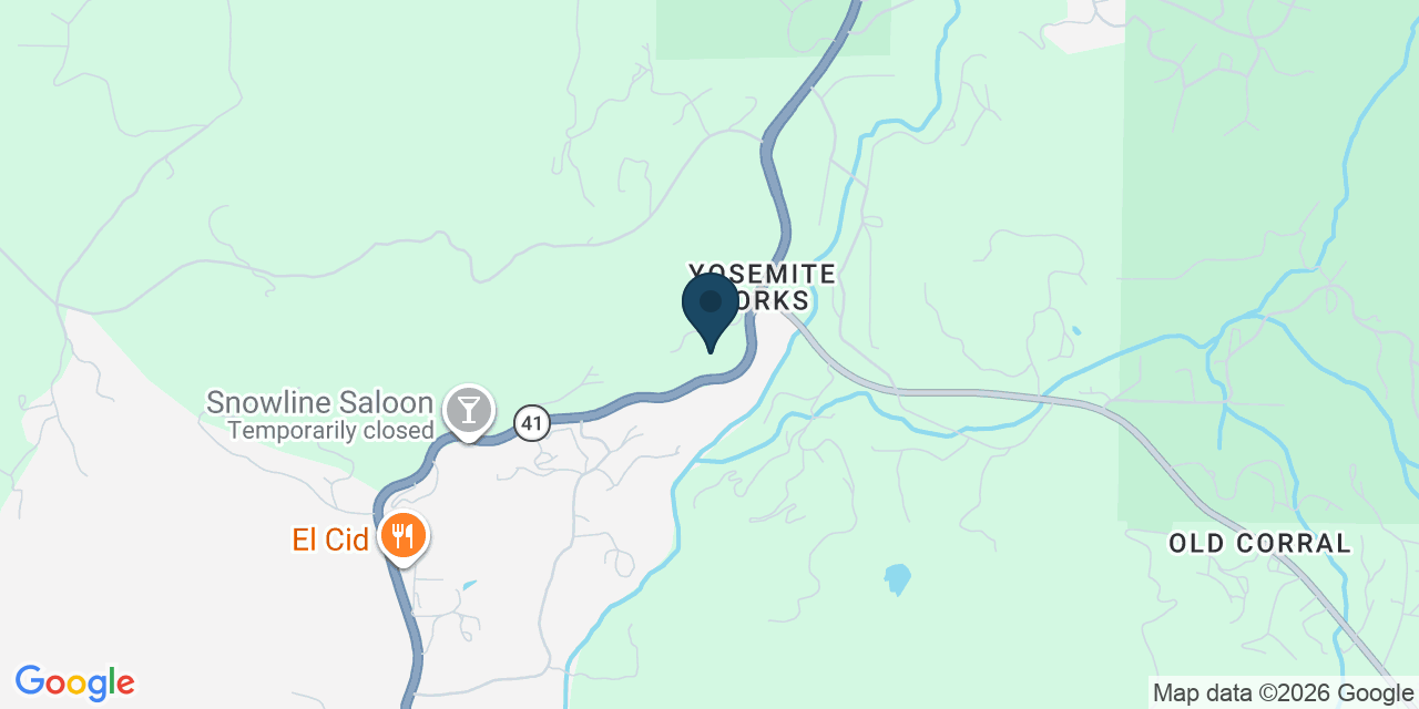Map showing Oakhurst, Madera County, CA