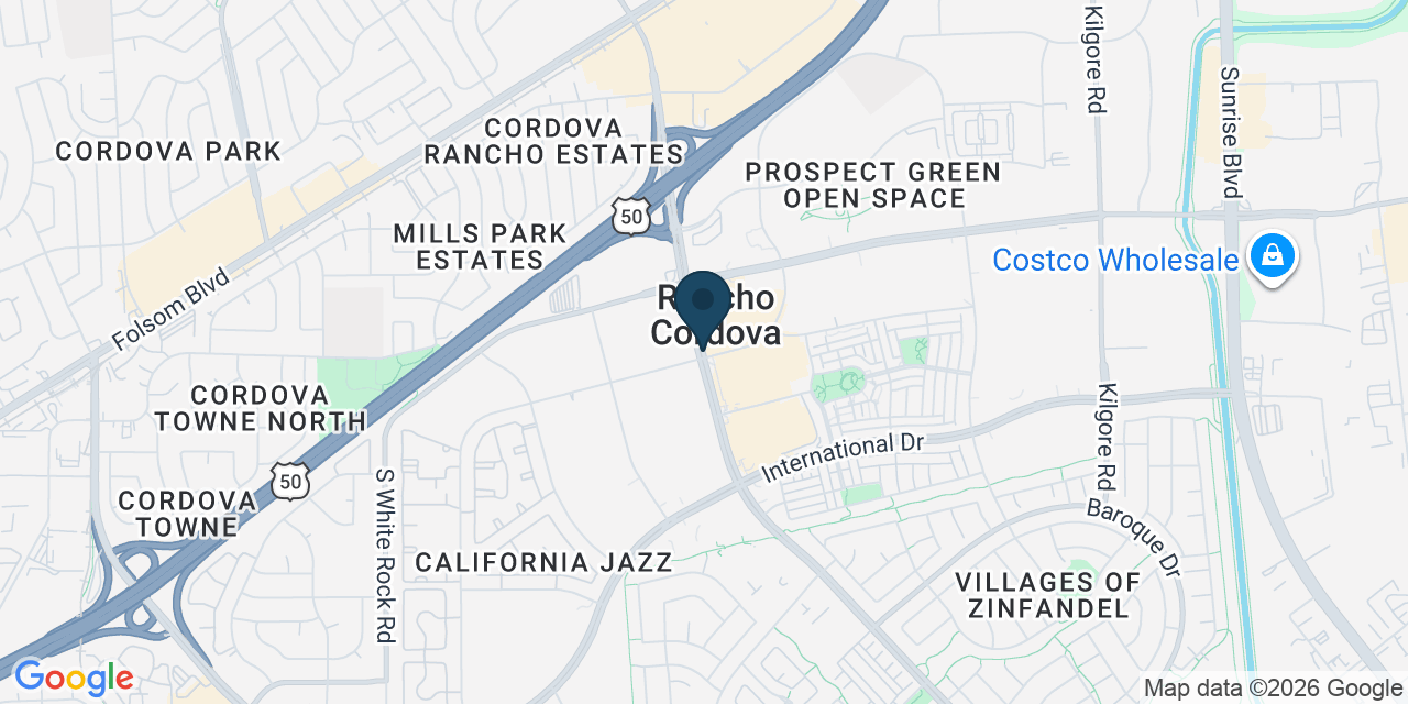 Map showing Sacramento County, CA