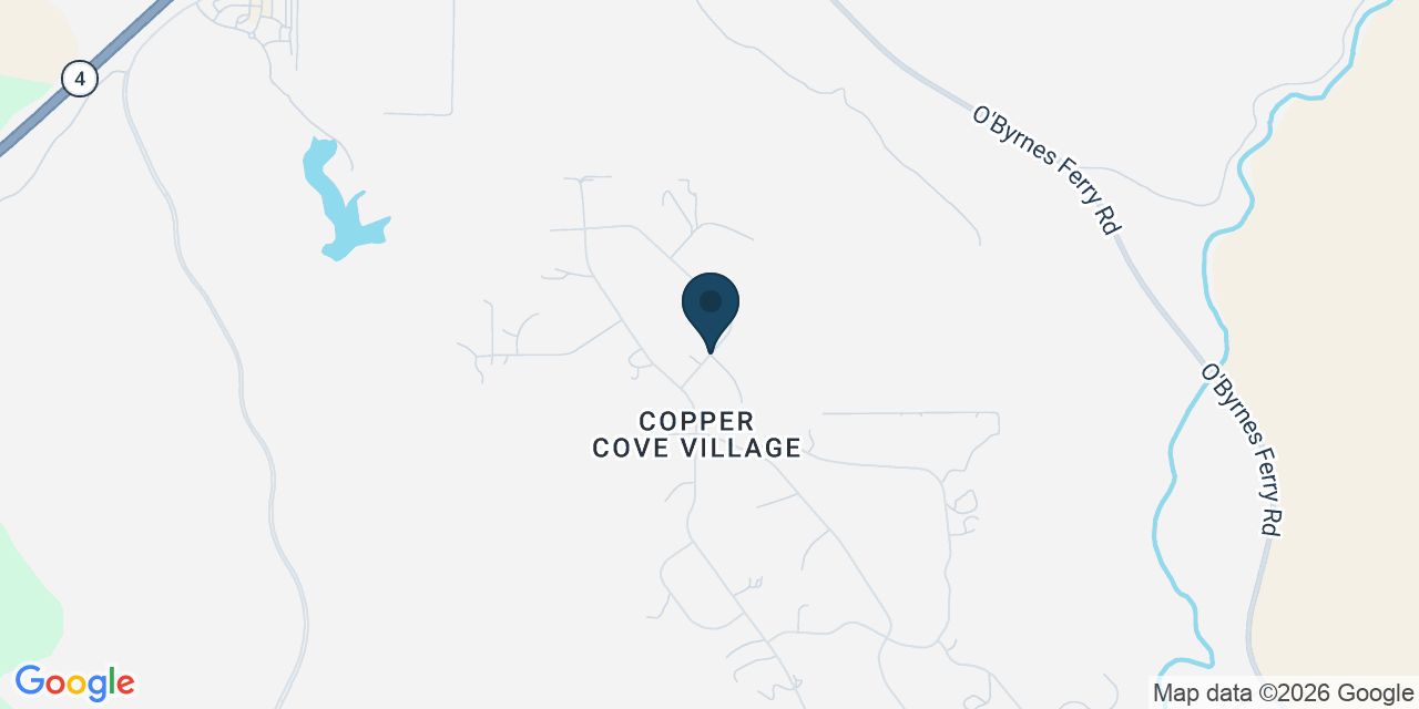 Map showing Copperopolis, Calaveras County, CA
