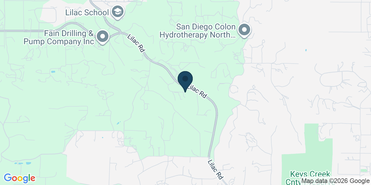 Map showing Valley Center, San Diego County, CA