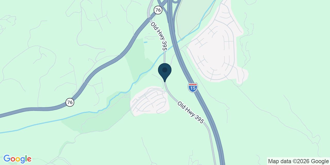 Map showing Fallbrook, San Diego County, CA