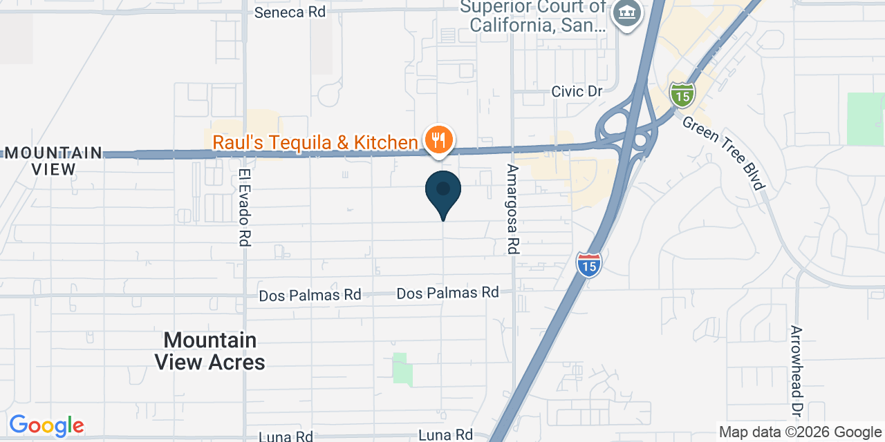Map showing Victorville, San Bernardino County, CA