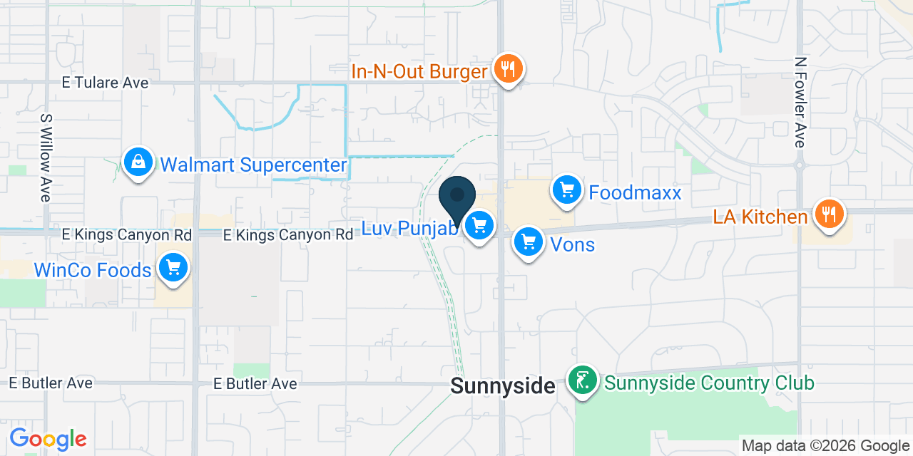 Map showing Fresno, Fresno County, CA