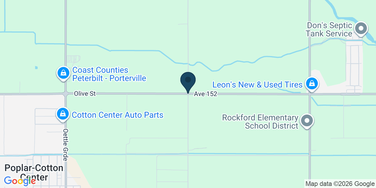 Map showing Tulare County, CA