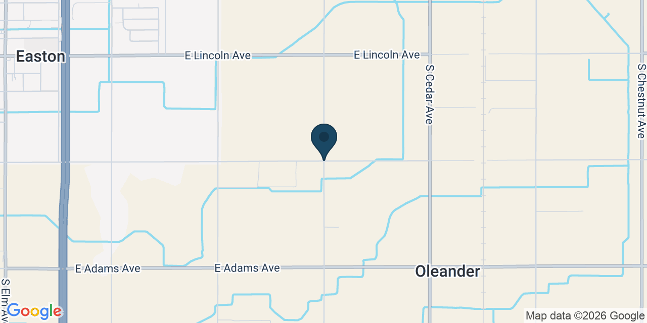 Map showing Fresno County, CA