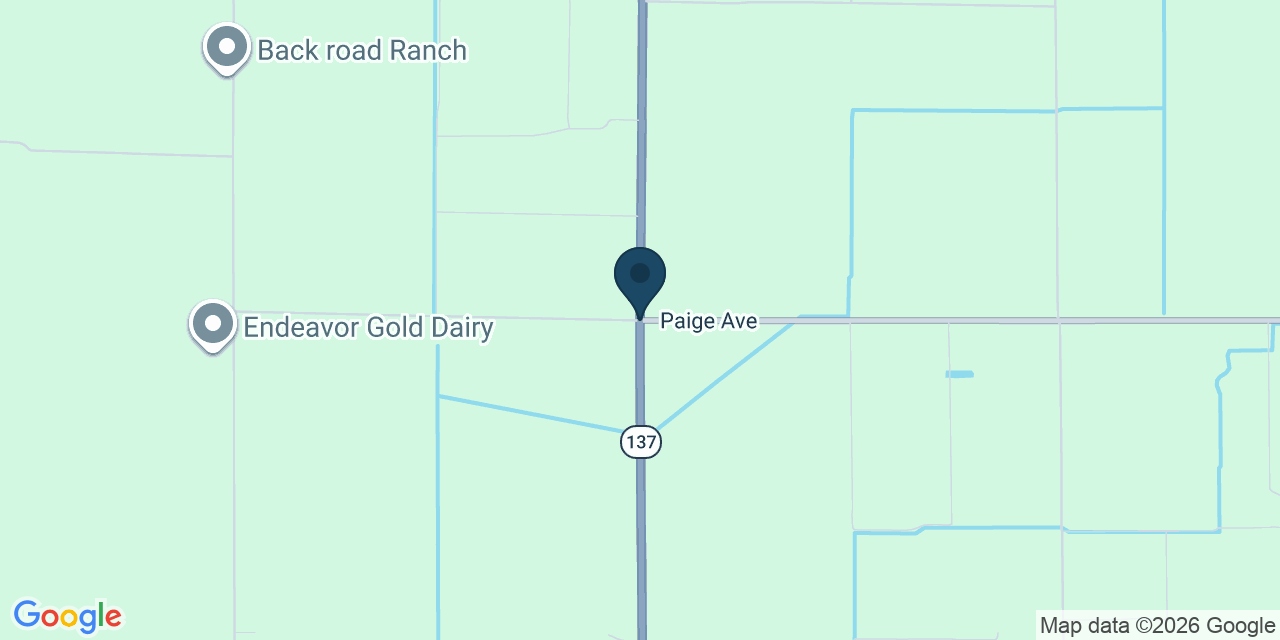 Map showing Tulare County, CA
