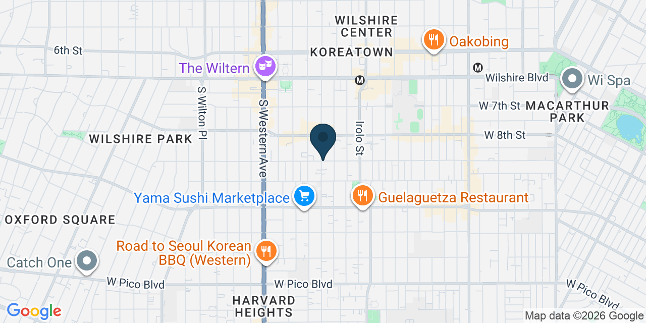 Map showing Los Angeles, Los Angeles County, CA