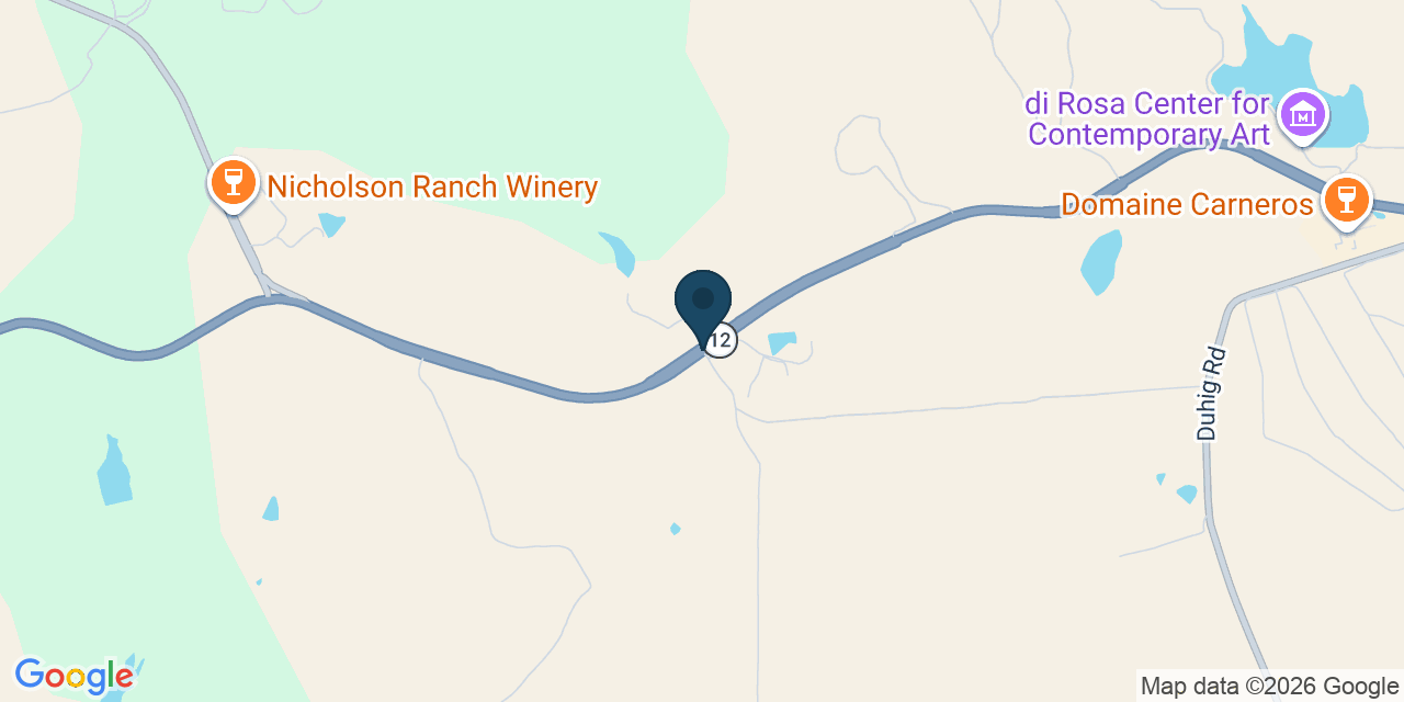 Map showing Napa County, CA