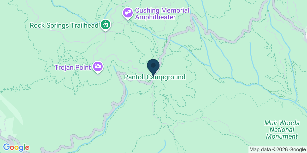 Map showing Marin County, CA