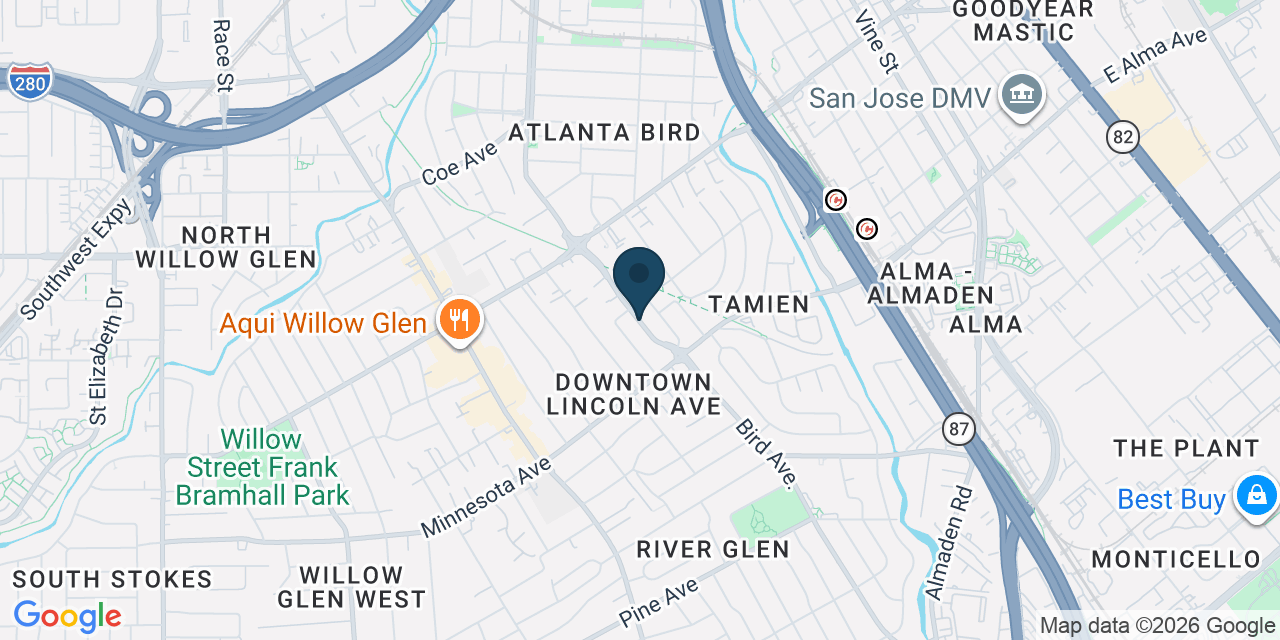 Map showing San Jose, Santa Clara County, CA