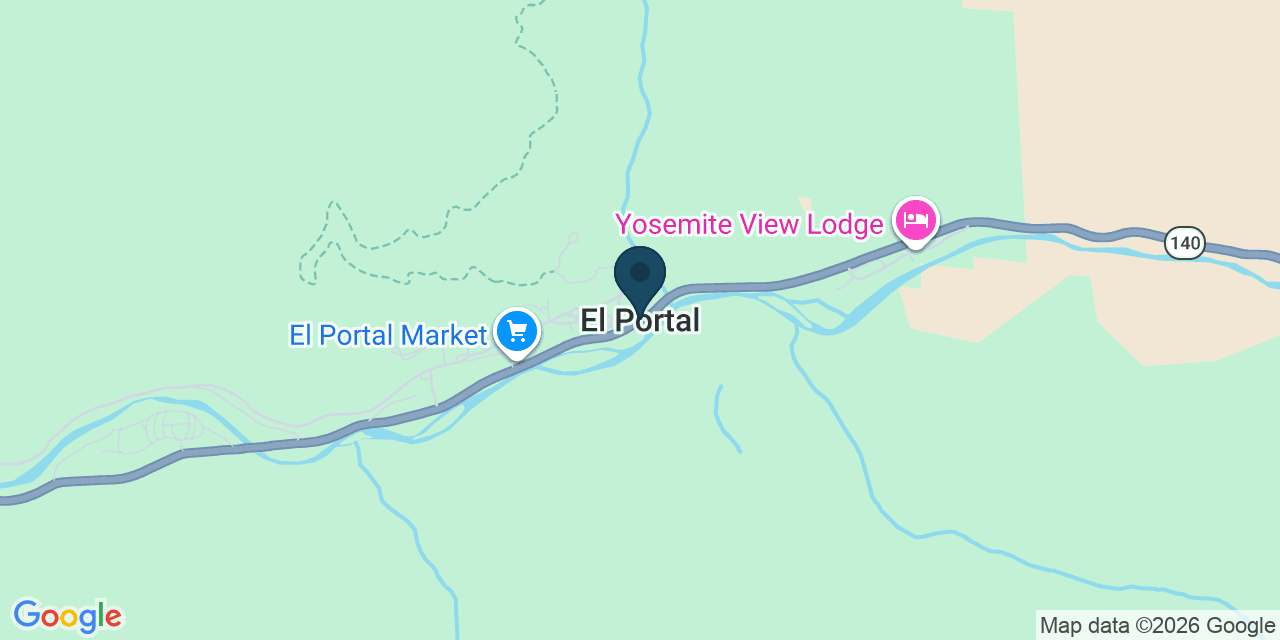 Map showing El Portal, Mariposa County, CA