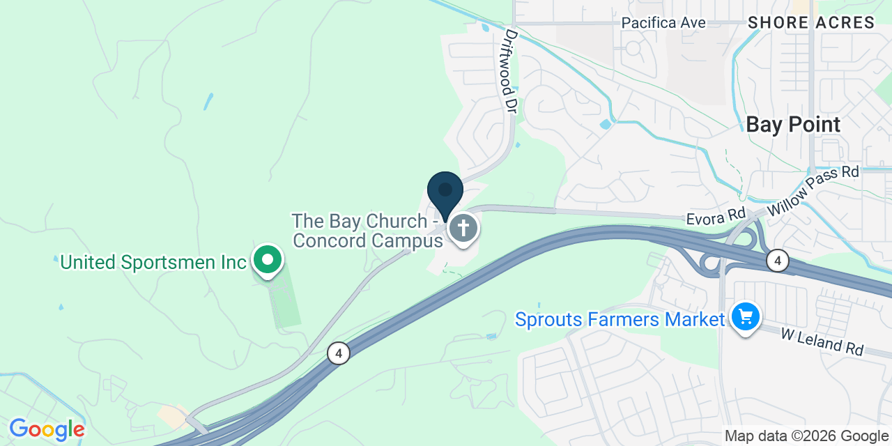 Map showing Bay Point, Contra Costa County, CA