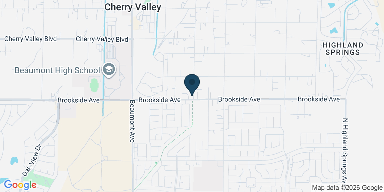 Map showing Cherry Valley, Riverside County, CA