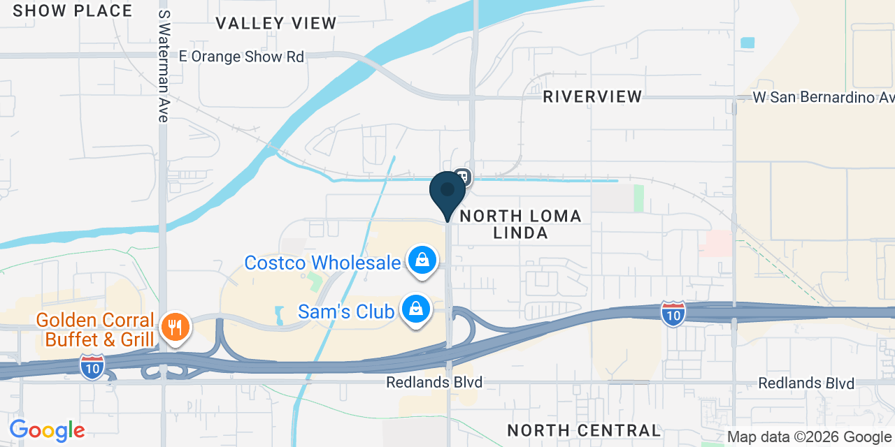 Map showing San Bernardino, San Bernardino County, CA