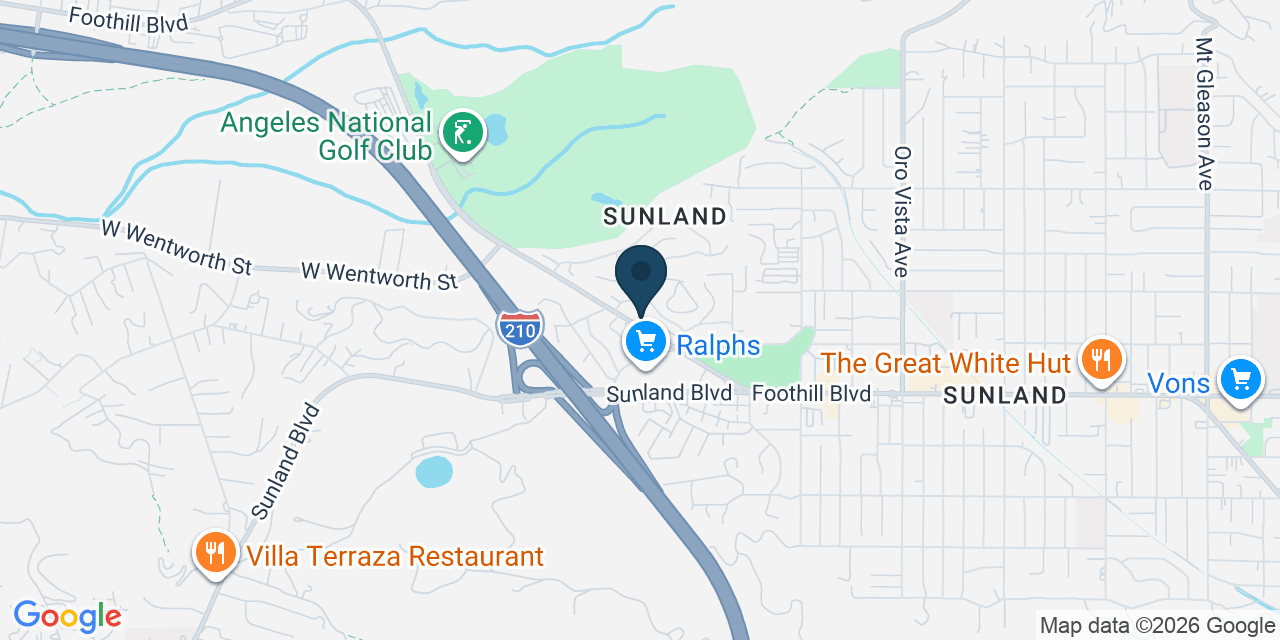 Map showing Los Angeles, Los Angeles County, CA