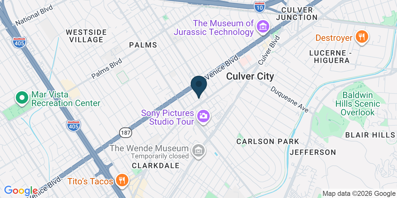 Map showing Los Angeles County, CA