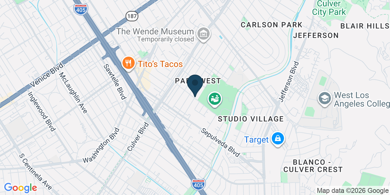 Map showing Los Angeles County, CA