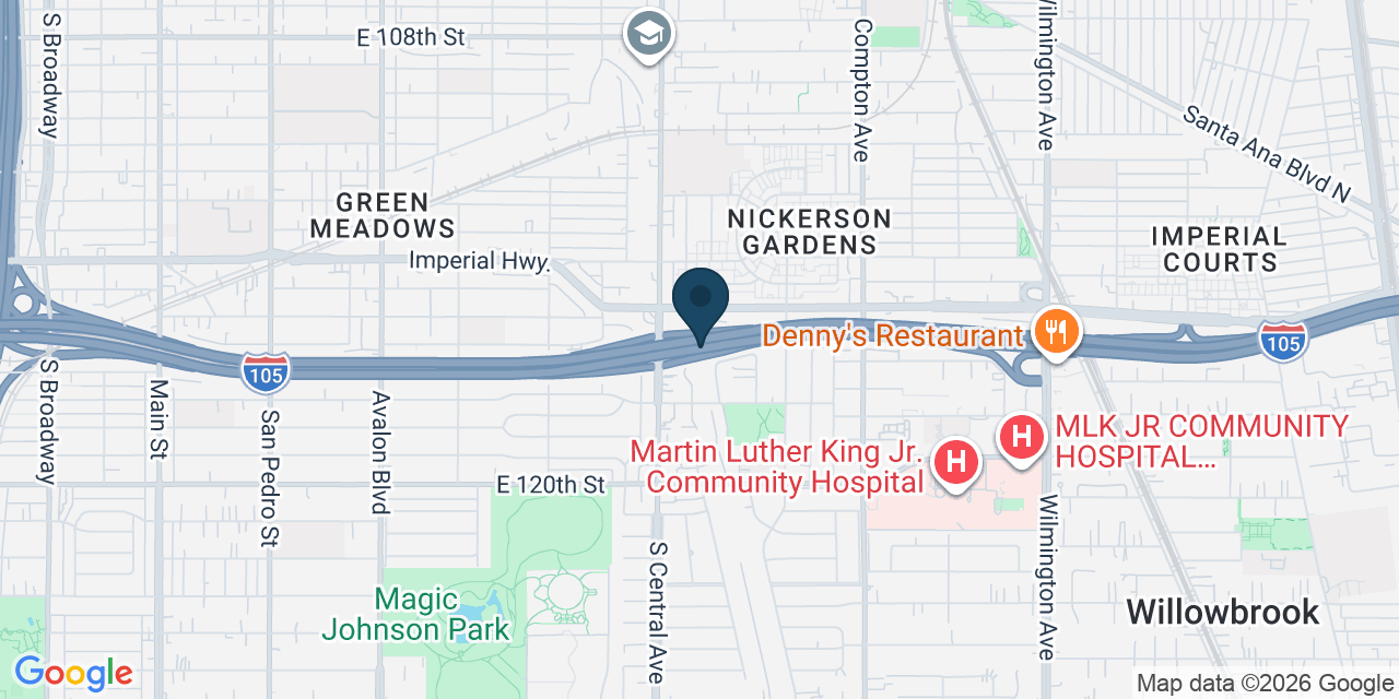 Map showing Los Angeles County, CA
